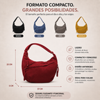 Medidas y características del bolso de hombro en español