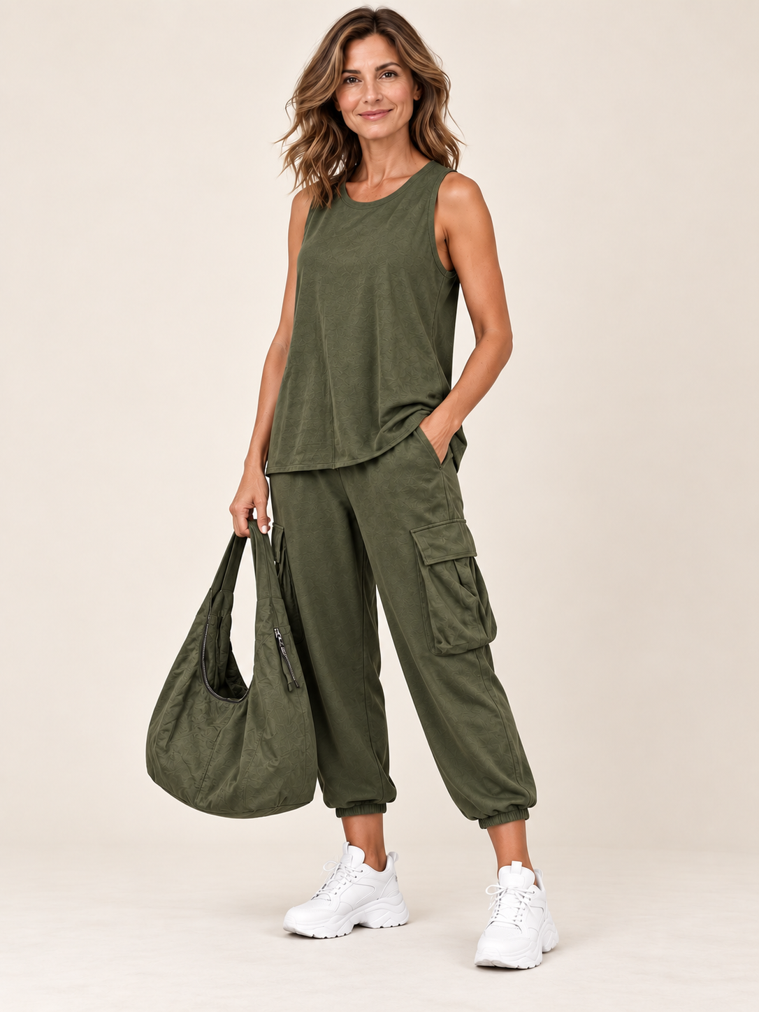 Noelia Verde+Bolso verde — tres-cuartos
