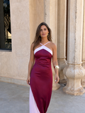 Vestido Oasis en burdeos
